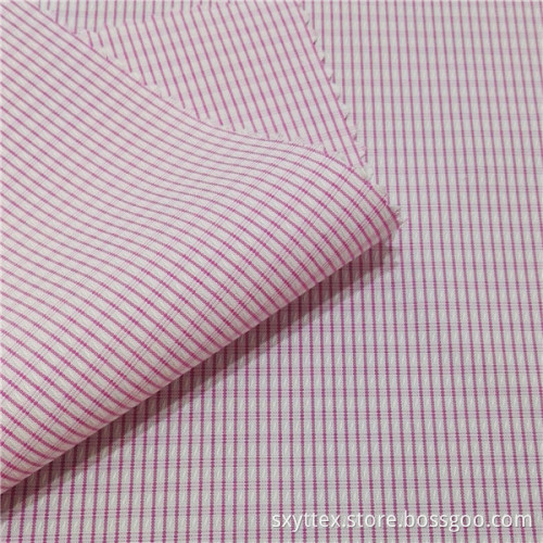 Tissu de chemise tissé à carreaux teint à la mode